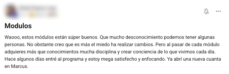 Wins de la comunidad: módulos y disciplina