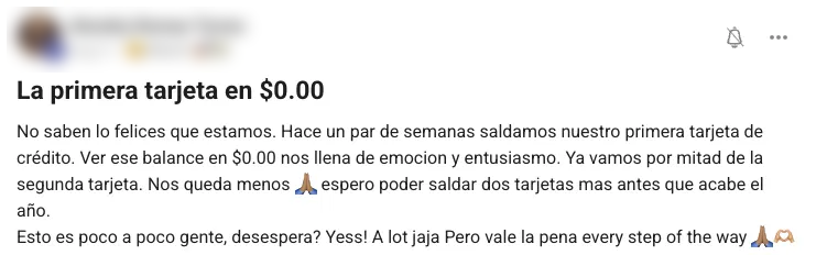 Primera tarjeta en $0