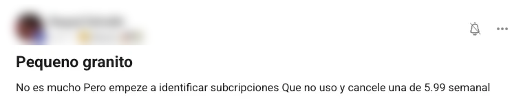 Canceló suscripciones