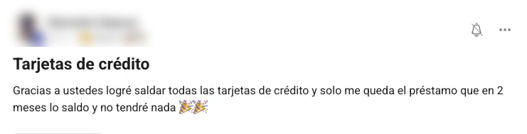 Saldó todas las tarjetas