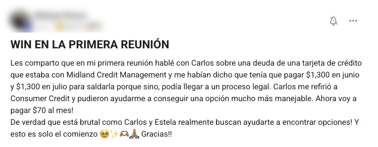 Win en la primera reunión